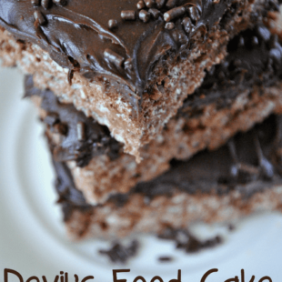 Devil’s Food Cake Batter Rice Krispie Treats