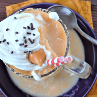Pumpkin White Chocolate Frozen Hot Chocolate