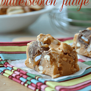 Caramel Pretzel Butterscotch Fudge Recipe