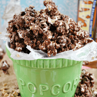 Salted Toffee Chocolate Popcorn Recipe