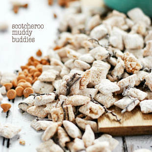 Scotcheroo Muddy Buddies | www.somethingswanky.com