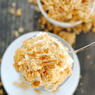 Brown Sugar Krispies Ice Cream Topping | www.somethingswanky.com
