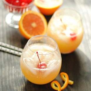 Orange Swizzle - a delicious non-alcoholic summer drink | www.somethingswanky.com