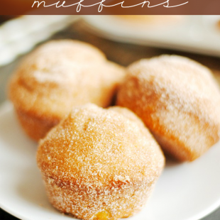 All the taste of a delicious pumpkin donut in the easier-to-make form of a (baked!) muffin! Rolled in cinnamon sugar and topped with maple frosting, these babies are incredible!
