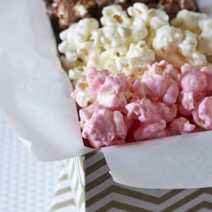 The recipe for Neapolitan popcorn form the newly released cookbook, Party Popcorn