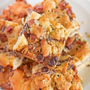 Pretzel Pecan Crumb Bars