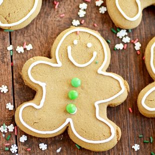 Classic Gingerbread Men Cookie recipe with no dough chilling required!