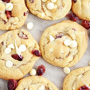 Cranberry Bliss Cookies, a simplified copycat of Starbucks!