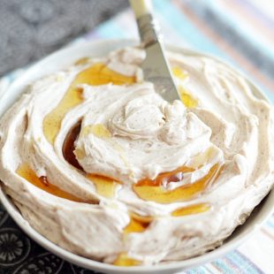 Creamy, sweet, unbelievable maple butter with a heavy touch of cinnamon. Similar to the honey butter served at Texas Roadhouse, but the maple gives it a perfect Fall time flavor!