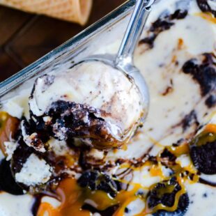 Salted Caramel Oreo Ice Cream (No Churn) Recipe