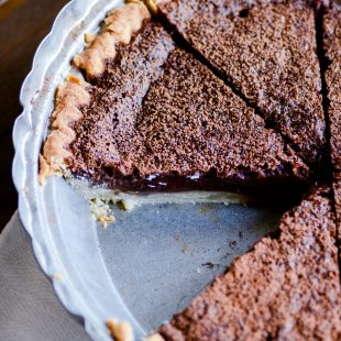 Decadent and delicious classic chocolate chess pie. This pie is a Southern staple, and it is absolutely incredible!