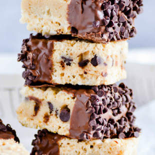 Cookie Dough Stuffed Rice Krispie Treats