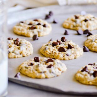 I loved my mom's Oatmeal Chocolate Chip cookies while I was growing up. Nobody baked cookies as good as my mom's, and this recipe was her favorite!